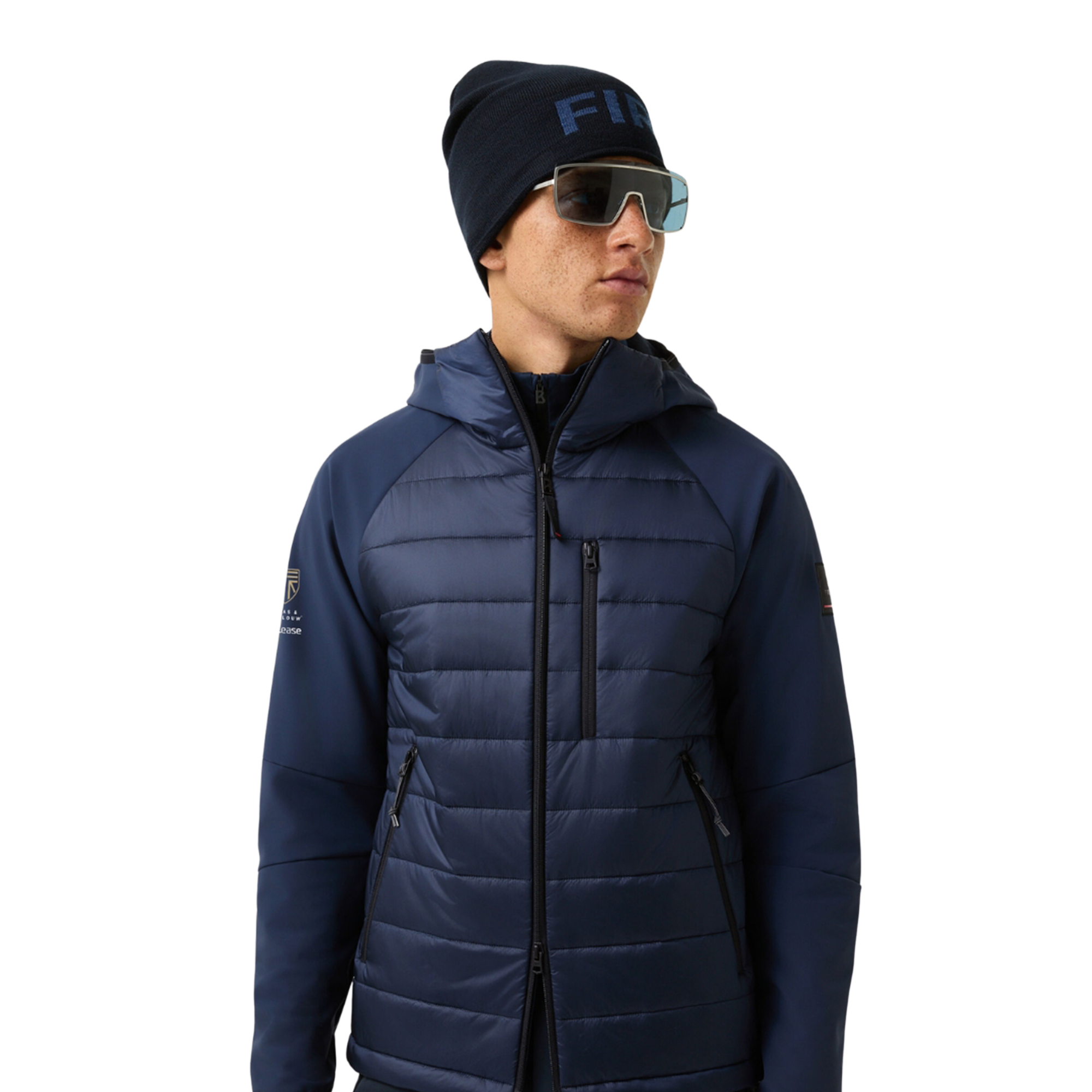 Bogner x Klaas & Terlouw, A1 Car Lease | Anian gewatteerde softshelljas donkerblauw