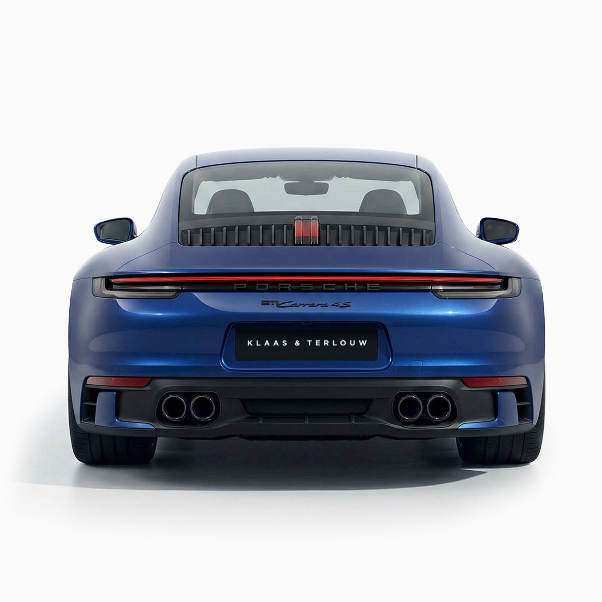 Sport uitlaateindstuk zwart Porsche 911 / 992