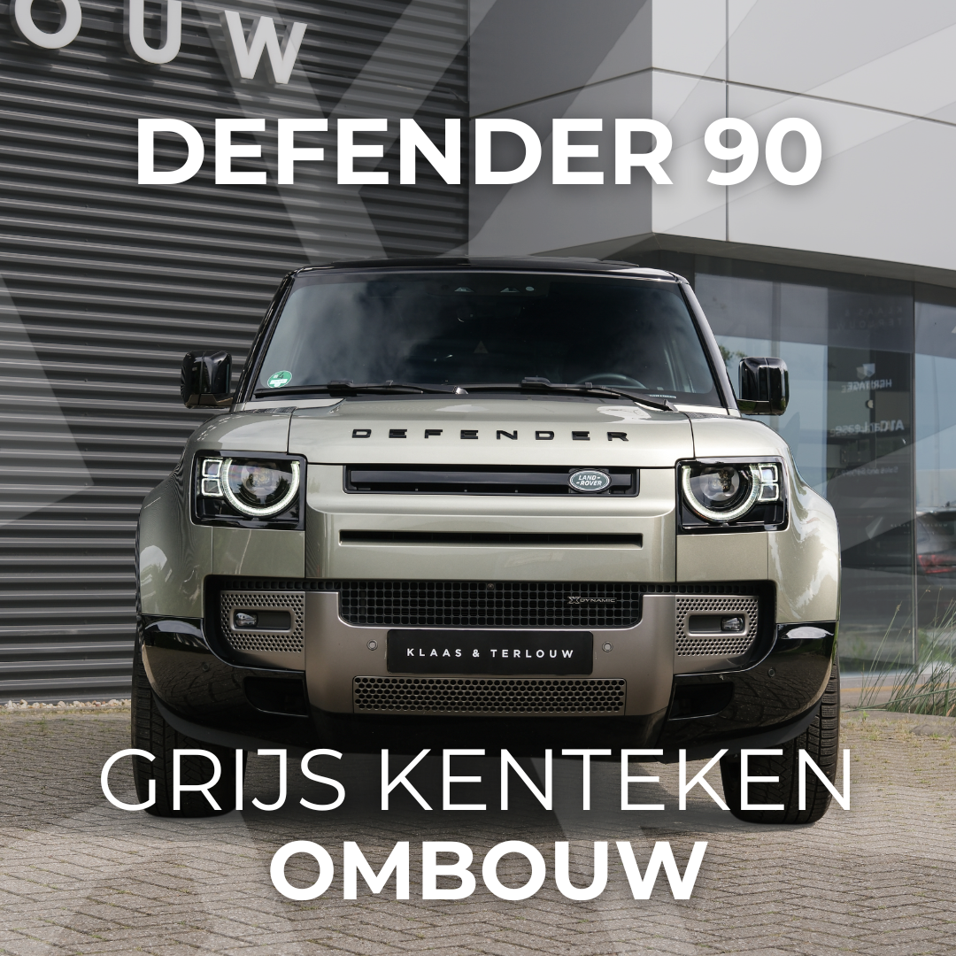 Defender 90 Grijs Kenteken Ombouw - Laag Schot