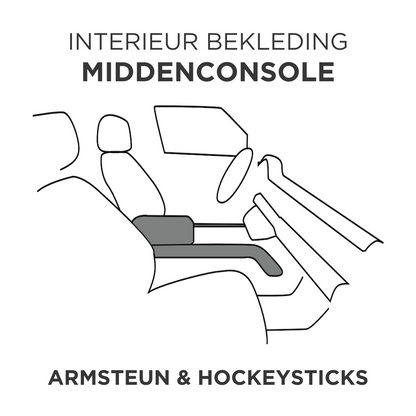 Interieur bekleding Defender - Middenconsole - Armsteun & Hockeysticks