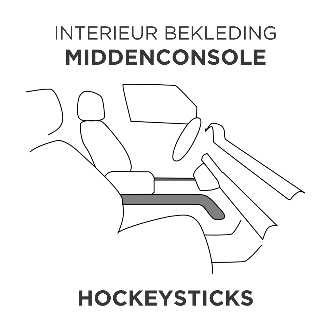 Interieur bekleding Defender - Middenconsole - Hockeysticks