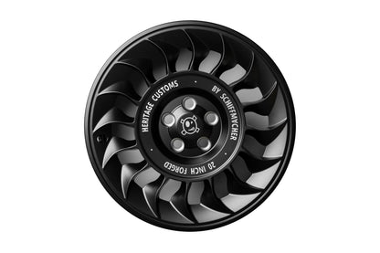 Velg Defender Heritage Customs 20" - Black Turbine - By Schiffmacher