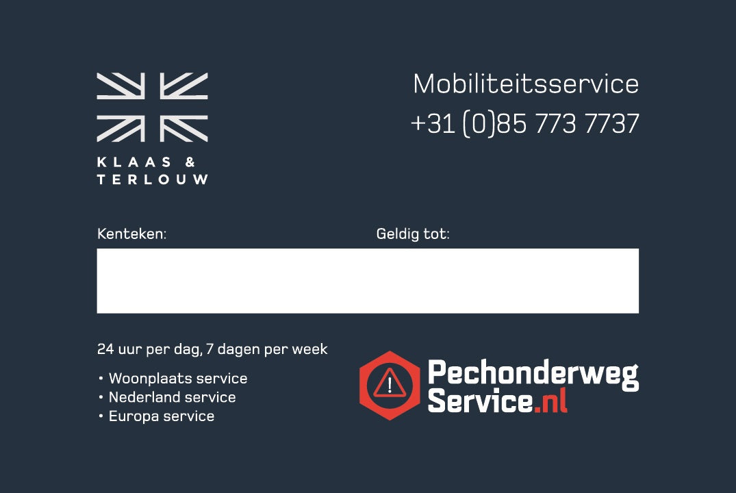 Mobiliteitsservice 24 uur Klaas & Terlouw