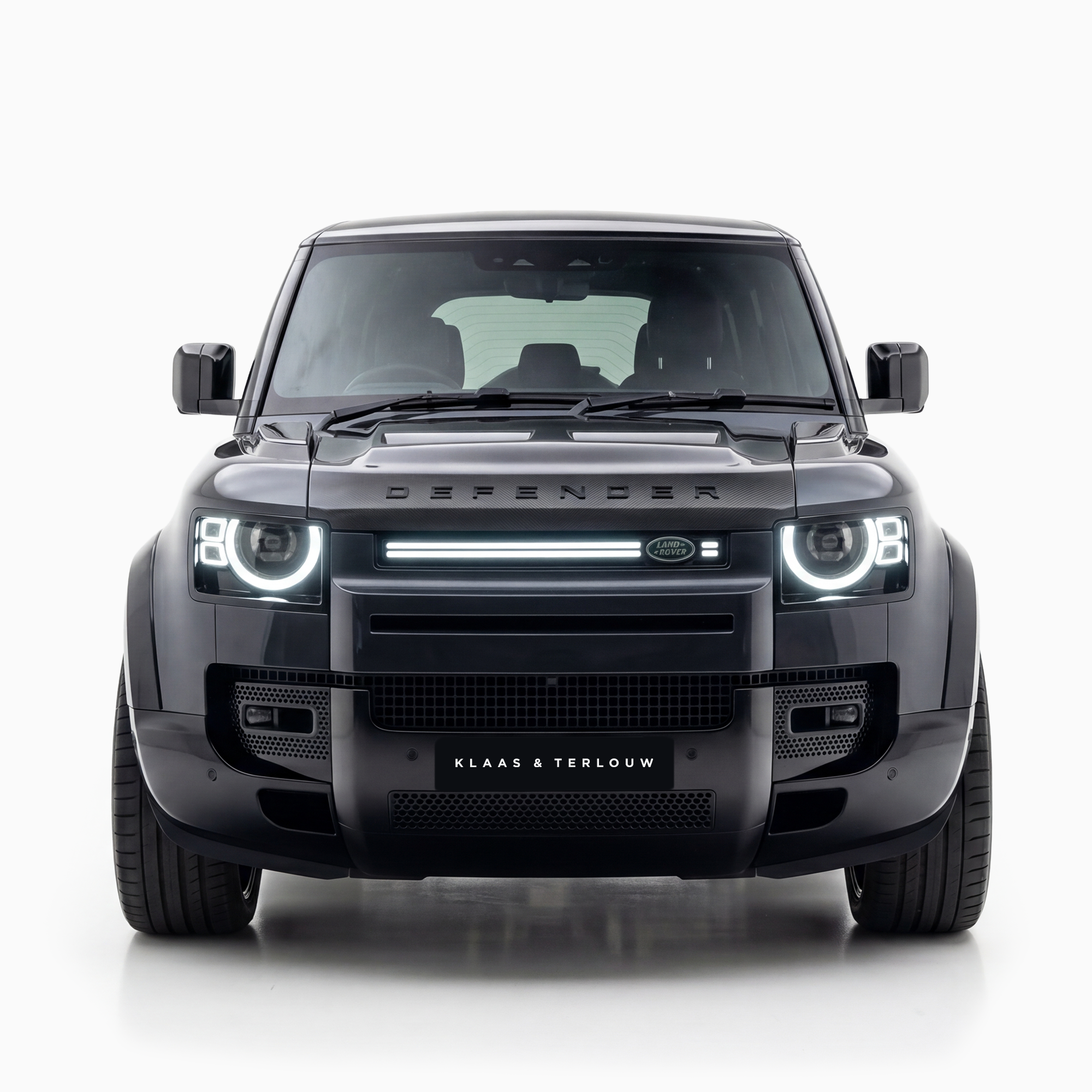 Frontgrille met Dubbele LED-Lichtbalk voor Land Rover Defender 90 & 110