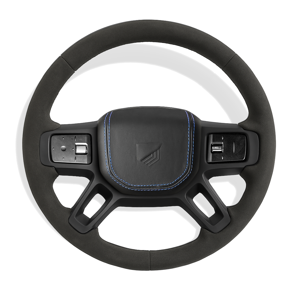 Custom Defender alcantara stuurwiel configurator