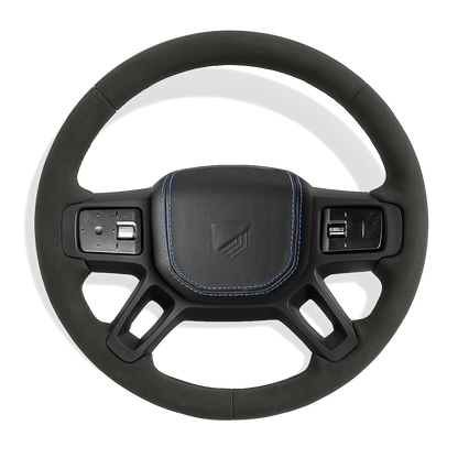 Custom Defender alcantara stuurwiel configurator