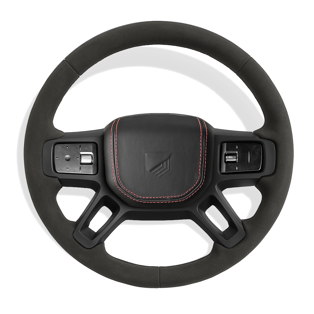 Custom Defender alcantara stuurwiel configurator