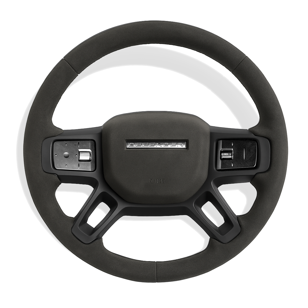 Custom Defender alcantara stuurwiel configurator