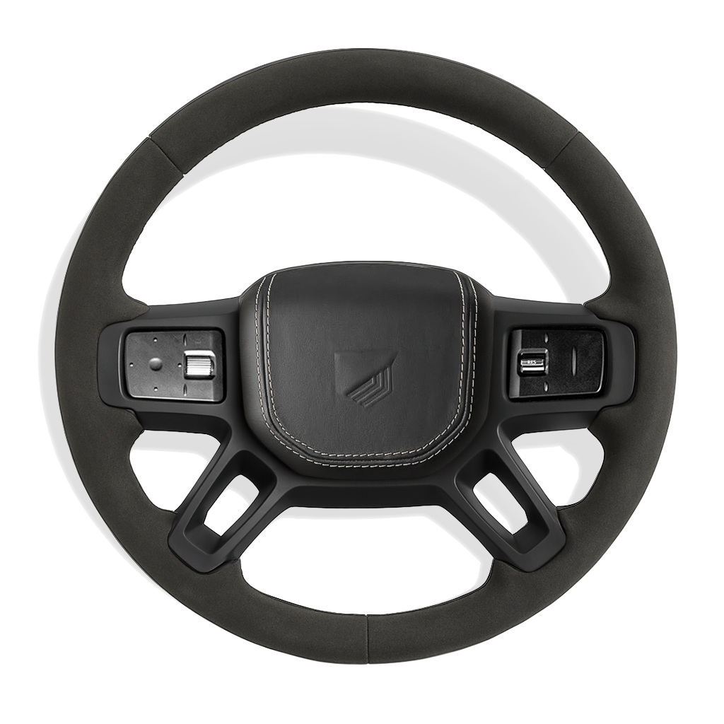Custom Defender alcantara stuurwiel configurator