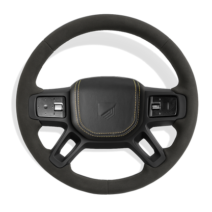 Custom Defender alcantara stuurwiel configurator