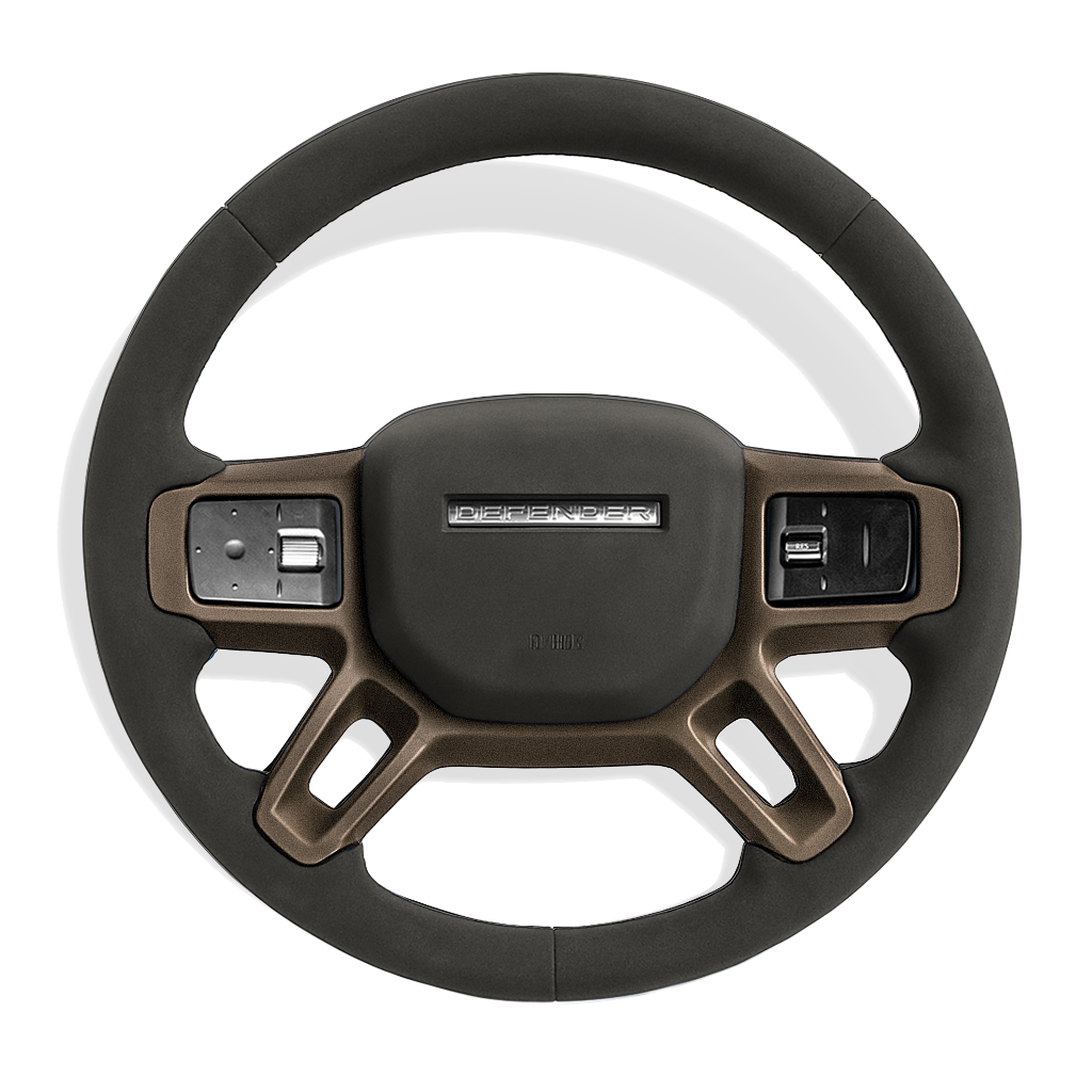 Custom Defender alcantara stuurwiel configurator