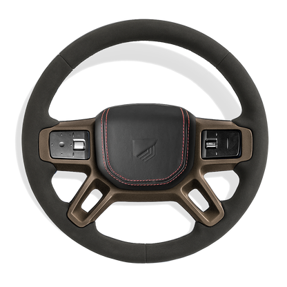 Custom Defender alcantara stuurwiel configurator