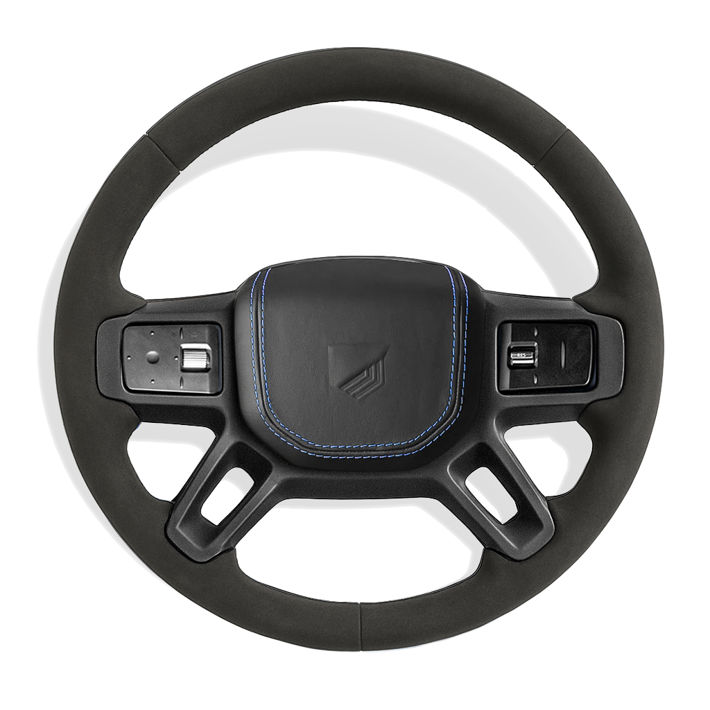 Custom Defender alcantara stuurwiel configurator