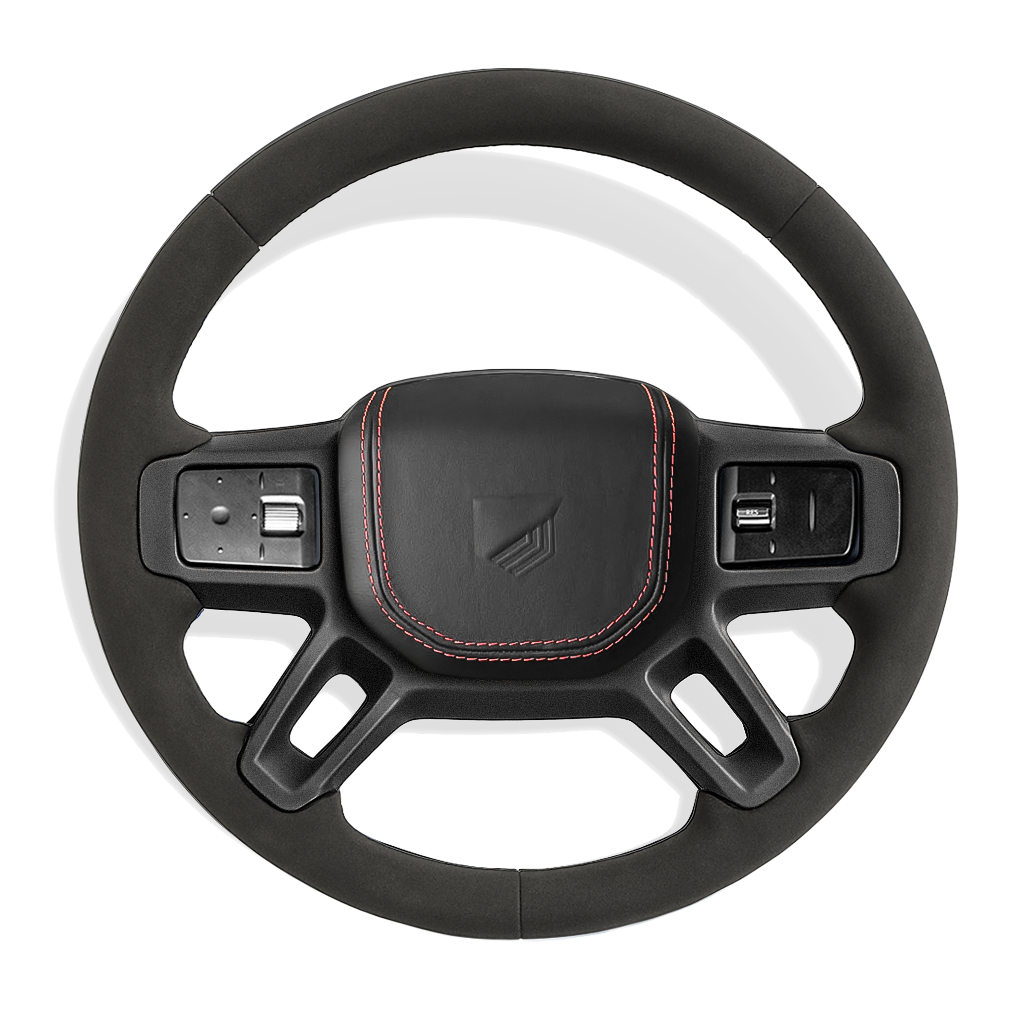 Custom Defender alcantara stuurwiel configurator