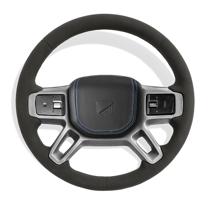 Custom Defender alcantara stuurwiel configurator