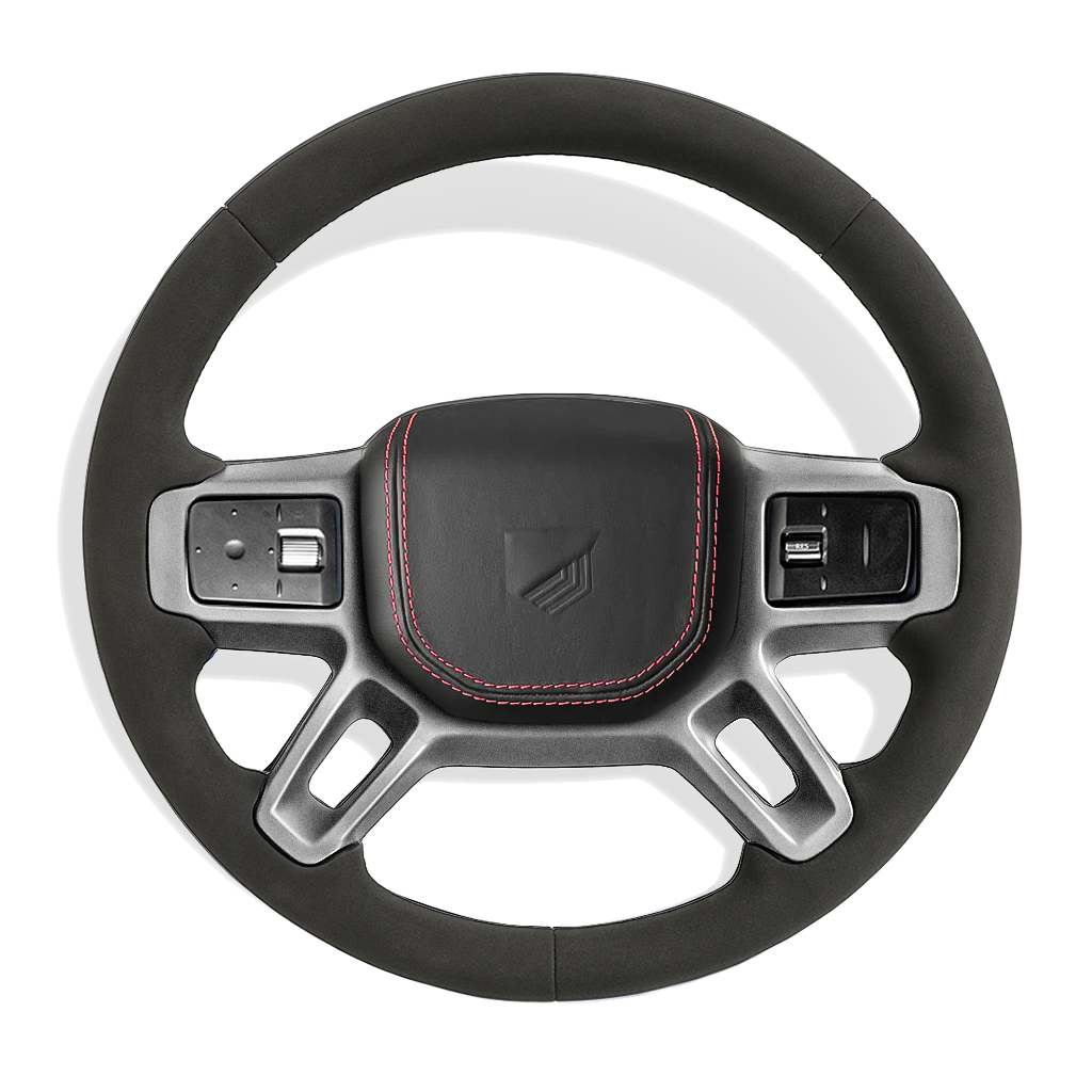 Custom Defender alcantara stuurwiel configurator