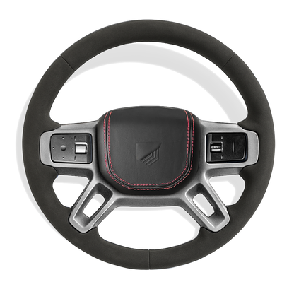 Custom Defender alcantara stuurwiel configurator