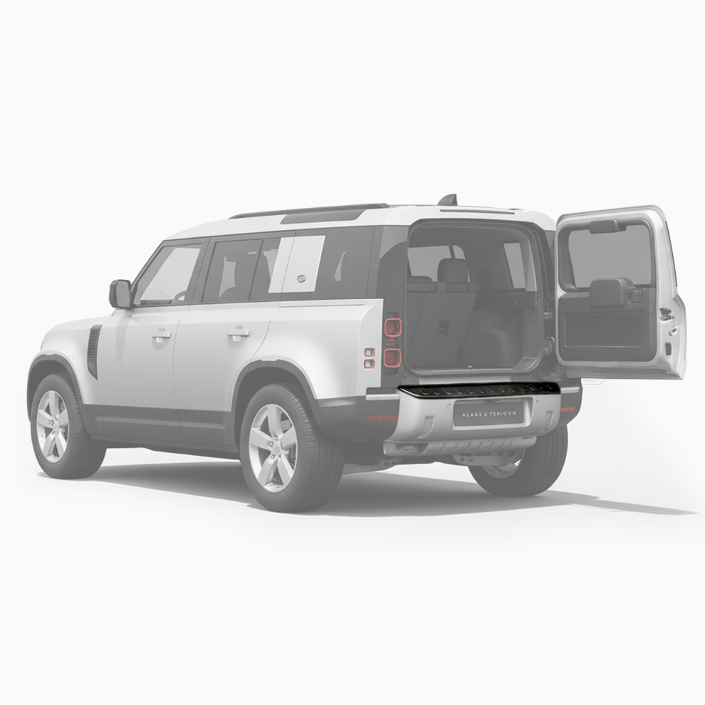 Beschermplaat achterbumper Defender origineel - Zwart