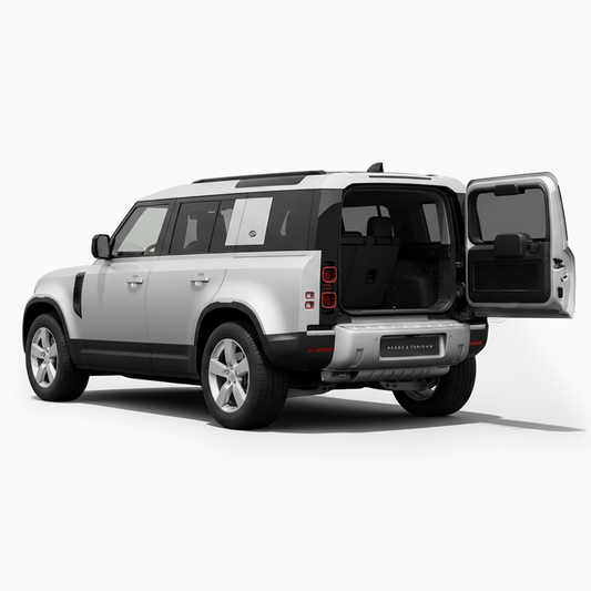Beschermplaat achterbumper Defender - RVS